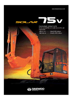 Escavatori cingolati Doosan Solar 75 V
