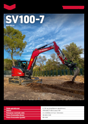 Escavatori cingolati Yanmar SV100-7