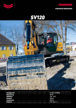 Escavatori cingolati Yanmar SV120
