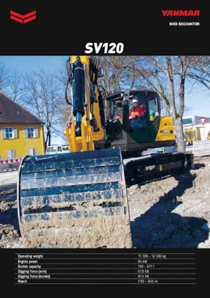 Escavatori cingolati Yanmar SV120