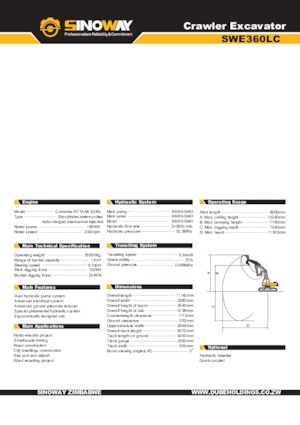 Escavatori cingolati Sinoway SWE360LC