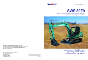 Escavatori cingolati Sunward SWE80E9 