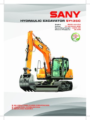 Escavatori cingolati Sany SY135F