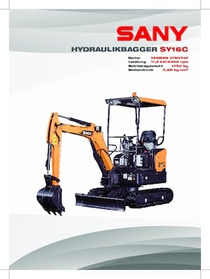 Miniescavatori Sany SY16C