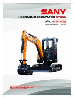Miniescavatori Sany SY35U