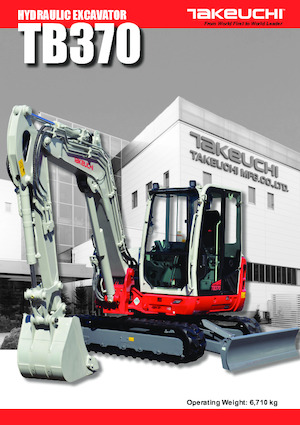 Escavatori cingolati Takeuchi TB 370