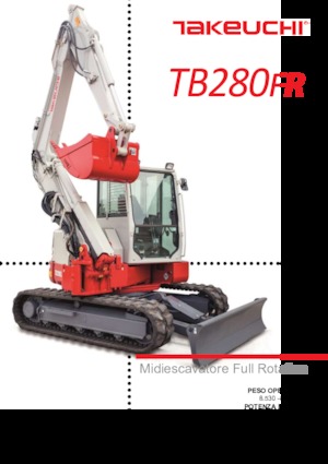Escavatori cingolati Takeuchi TB 280 FR