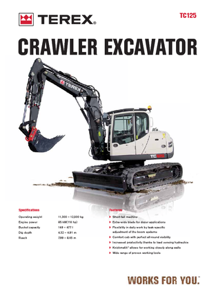 Escavatori cingolati Terex TC 125