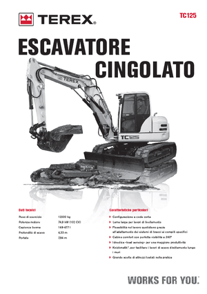 Escavatori cingolati Terex TC 125