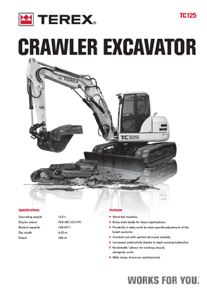 Escavatori cingolati Terex TC 125