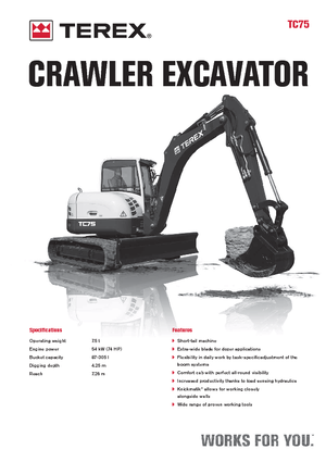 Escavatori cingolati Terex TC 75