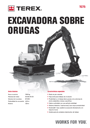 Escavatori cingolati Terex TC 75