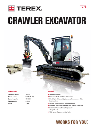Escavatori cingolati Terex TC 75