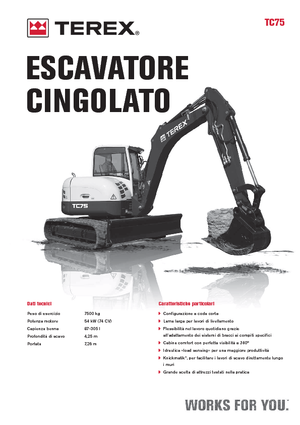 Escavatori cingolati Terex TC 75