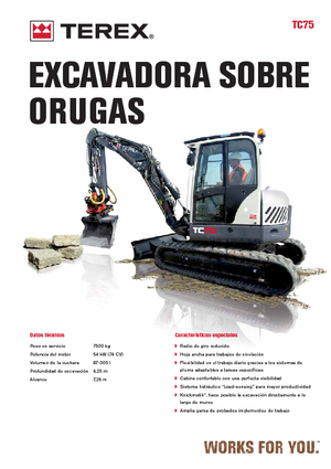 Escavatori cingolati Terex TC 75