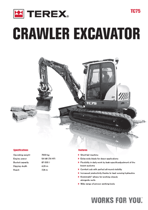 Escavatori cingolati Terex TC 75