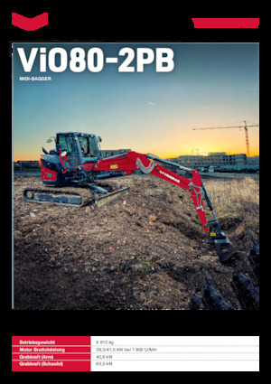 Escavatori cingolati Yanmar VIO80-2PB