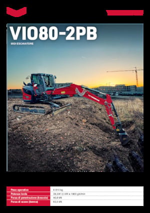 Escavatori cingolati Yanmar VIO80-2PB