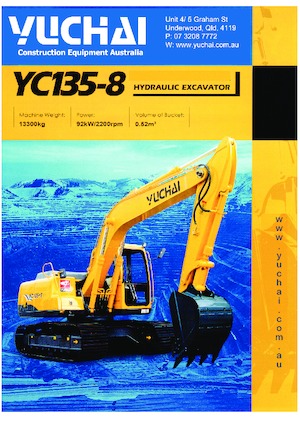 Escavatori cingolati Yuchai YC135-8