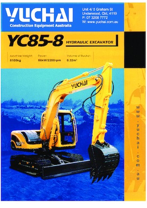 Escavatori cingolati Yuchai YC85-8 
