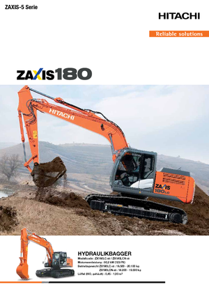 Escavatori cingolati Hitachi ZX 180 LC-5
