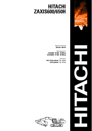 Escavatori cingolati Hitachi ZX 600