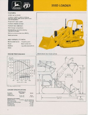Pale cingolate John Deere Construction 355 D