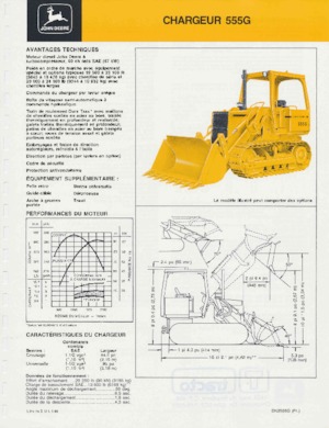 Pale cingolate John Deere Construction 555 G