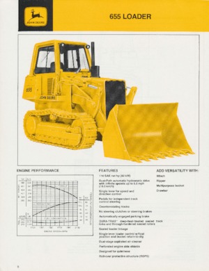 Pale cingolate John Deere Construction 855