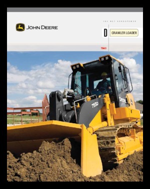Pale cingolate John Deere Construction 755 D