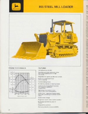 Pale cingolate John Deere Construction 855