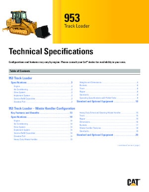 Pale cingolate Caterpillar 953
