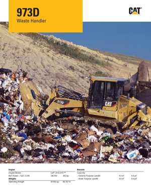 Pale cingolate Caterpillar 973D