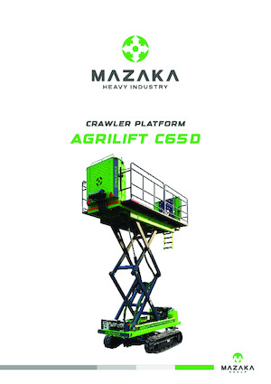 Piattaforme aeree verticali a pantografo cingolate MAZAKA C 65 D 