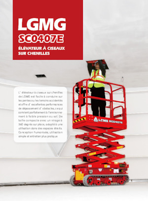 Piattaforme aeree verticali a pantografo cingolate LGMG  SC1532E