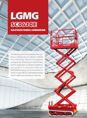 Piattaforme aeree verticali a pantografo cingolate LGMG  SC0610E