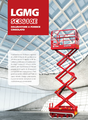 Piattaforme aeree verticali a pantografo cingolate LGMG  SC0610E