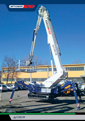 Piattaforme aeree telescopiche cingolate CELA DT120 Spyder