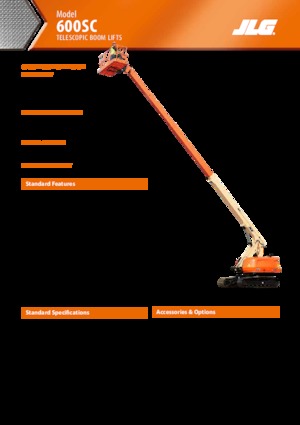 Piattaforme aeree telescopiche cingolate JLG 600SC