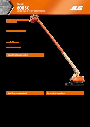 Piattaforme aeree telescopiche cingolate JLG 600SC