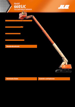 Piattaforme aeree telescopiche cingolate JLG 660SJC