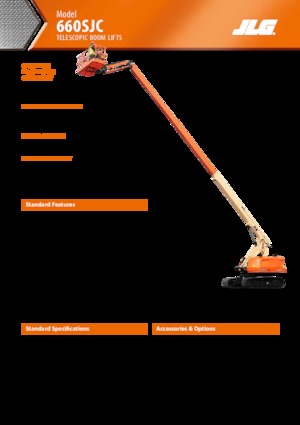 Piattaforme aeree telescopiche cingolate JLG 660SJC