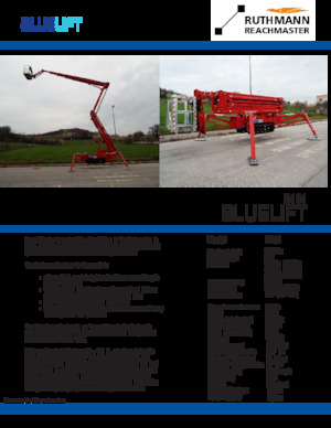 Piattaforme aeree articolate cingolate Ruthmann BLUELIFT B101