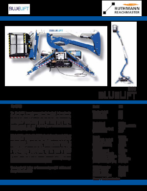 Piattaforme aeree articolate cingolate Ruthmann BLUELIFT B39