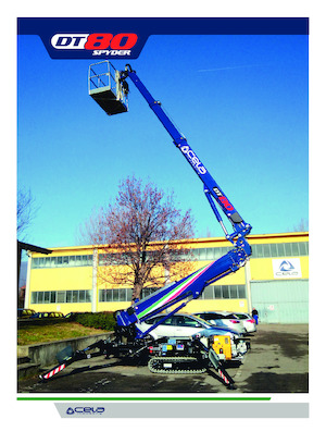 Piattaforme aeree telescopiche cingolate CELA DT80 Spyder