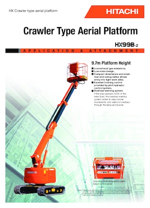 Piattaforme aeree telescopiche cingolate Hitachi HX 99 B 2
