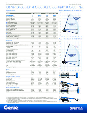 Piattaforme aeree telescopiche cingolate Genie S-60 TraX 