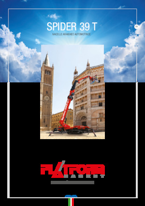 Piattaforme aeree telescopiche cingolate Platform Basket SPIDER 39 T