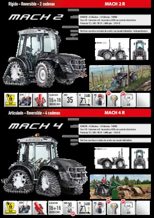 Trattrice agricola cingolati Carraro Mach 2 R