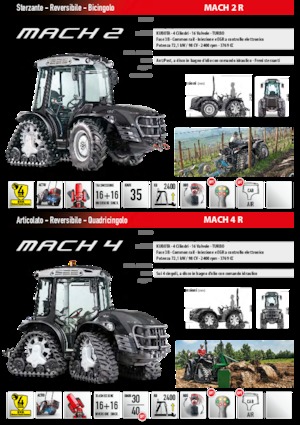Trattrice agricola cingolati Carraro Mach 2 R